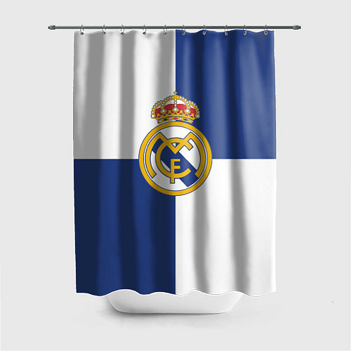 Шторка для ванной Real Madrid: Blue style / 3D-принт – фото 1