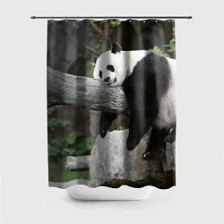 Шторка для ванной Большая уставшая панда