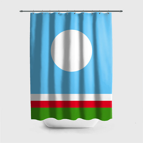 Шторка для ванной Республика Саха / 3D-принт – фото 1