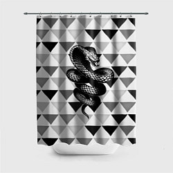 Шторка для ванной Snake Geometric