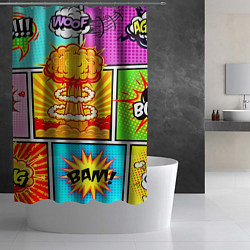 Шторка для душа Pop Art, цвет: 3D-принт — фото 2