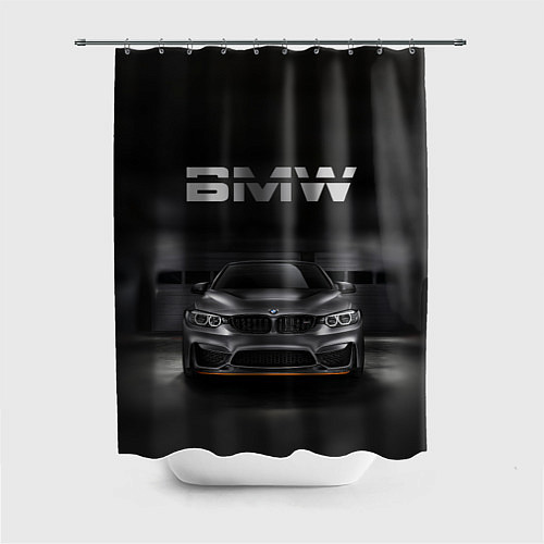 Шторка для ванной BMW серебро / 3D-принт – фото 1