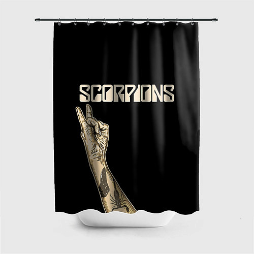 Шторка для ванной Scorpions Rock / 3D-принт – фото 1