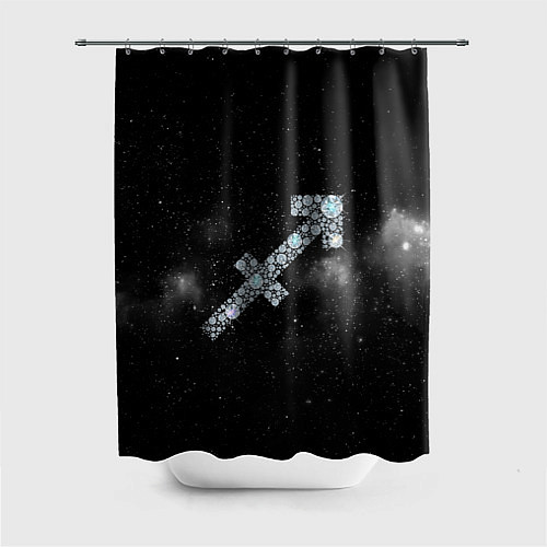 Шторка для ванной Космический Стрелец / 3D-принт – фото 1