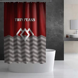 Шторка для душа Twin Peaks, цвет: 3D-принт — фото 2
