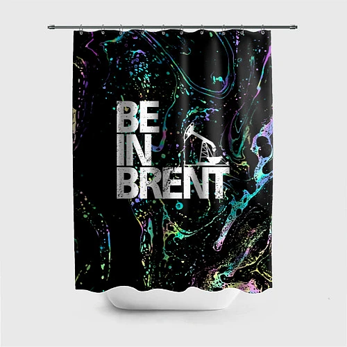 Шторка для ванной Be in brent / 3D-принт – фото 1