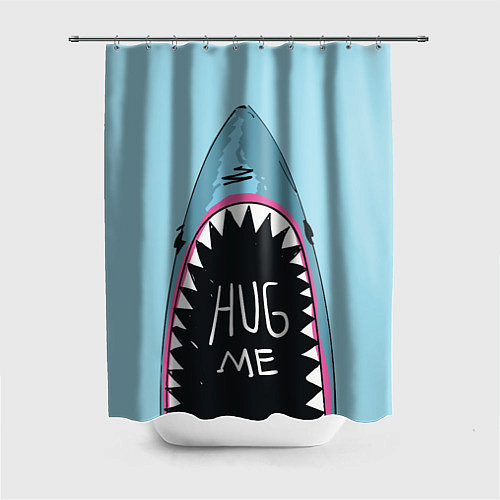 Шторка для ванной Shark: Hug me / 3D-принт – фото 1