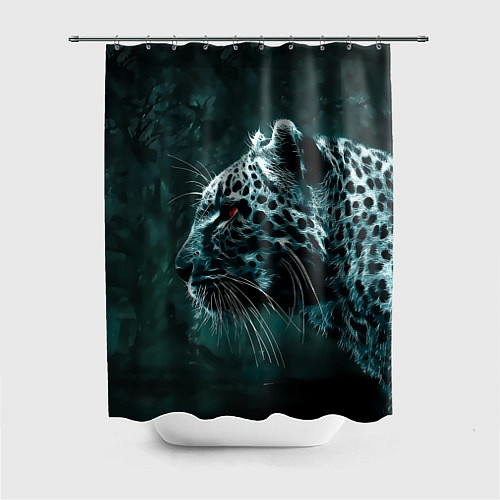 Шторка для ванной Леопард / 3D-принт – фото 1