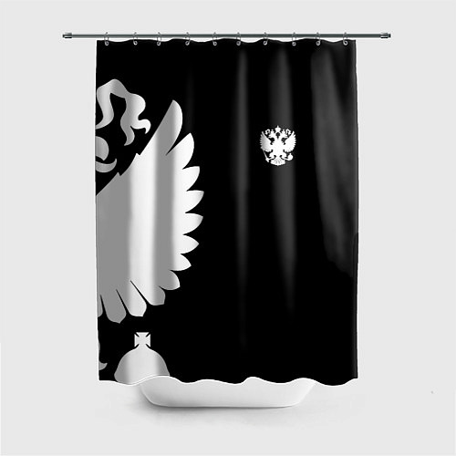 Шторка для ванной Russia - Black collection / 3D-принт – фото 1