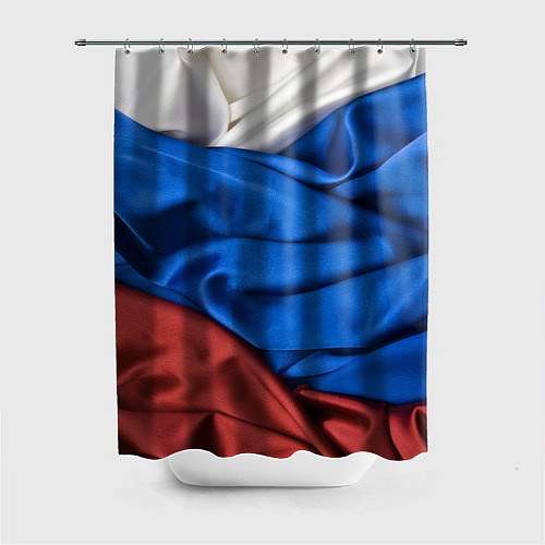 Шторка для ванной Российский Триколор / 3D-принт – фото 1