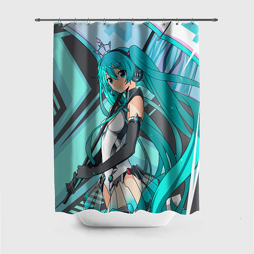 Шторка для ванной Miku1 / 3D-принт – фото 1