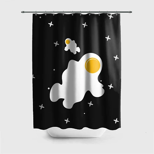 Шторка для ванной Космические яйца / 3D-принт – фото 1