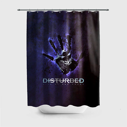 Шторка для ванной Disturbed: Live at red rocks / 3D-принт – фото 1