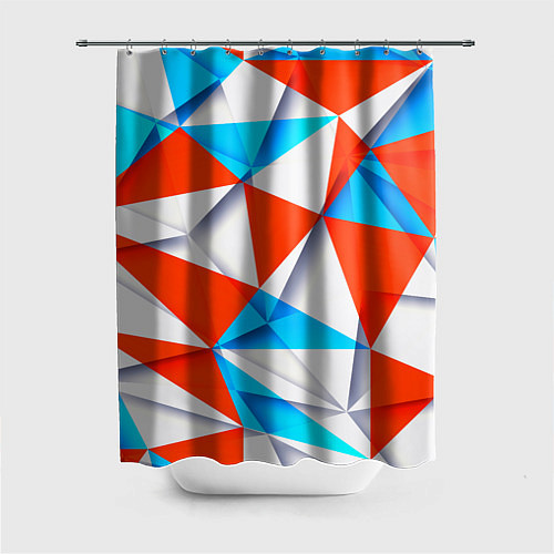 Шторка для ванной Треугольники / 3D-принт – фото 1