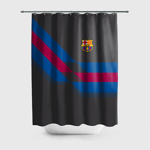 Шторка для ванной Barcelona FC: Dark style / 3D-принт – фото 1