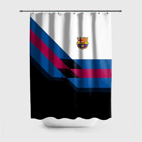 Шторка для ванной Barcelona FC: Black style / 3D-принт – фото 1