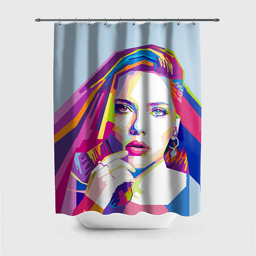 Шторка для ванной Scarlett Johansson / 3D-принт – фото 1