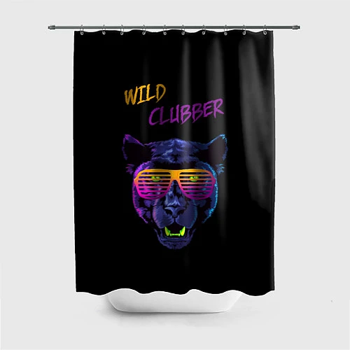Шторка для ванной Wild Clubber / 3D-принт – фото 1