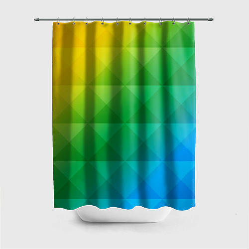 Шторка для ванной Colored wall / 3D-принт – фото 1