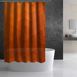 Шторка для душа Orange abstraction, цвет: 3D-принт — фото 2