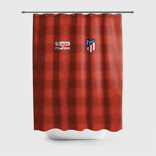 Шторка для ванной Atletico Madrid: Red Ellipse / 3D-принт – фото 1