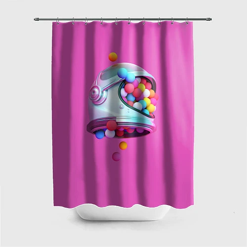 Шторка для ванной Colorful Balls / 3D-принт – фото 1