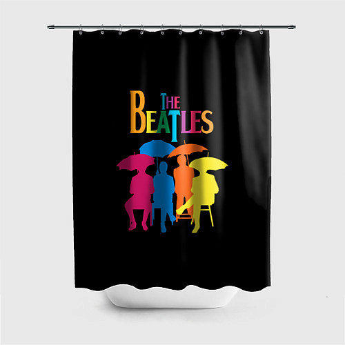Шторка для ванной The Beatles: Colour Rain / 3D-принт – фото 1
