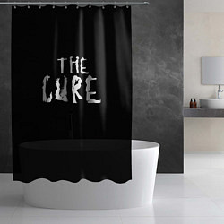 Шторка для душа The Cure: Logo, цвет: 3D-принт — фото 2