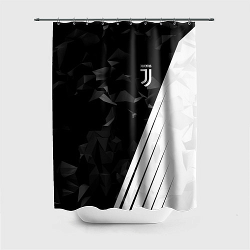 Шторка для ванной FC Juventus: Abstract / 3D-принт – фото 1