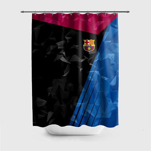 Шторка для ванной FC Barcelona: Abstract / 3D-принт – фото 1