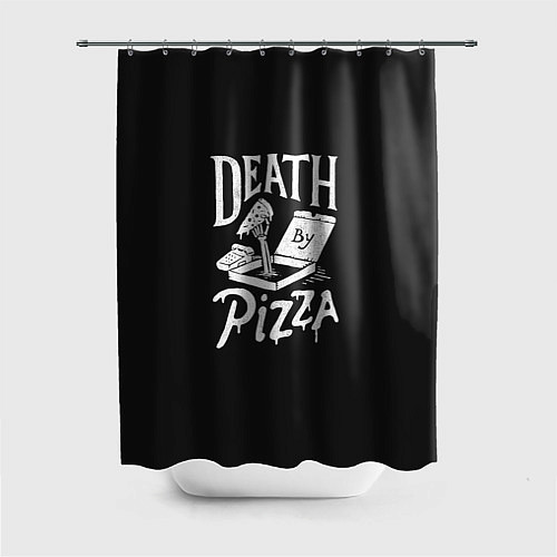 Шторка для ванной Death By Pizza / 3D-принт – фото 1