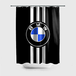 Шторка для ванной BMW: White Strips