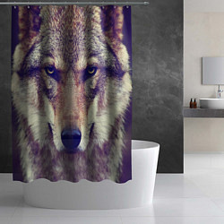 Шторка для душа Angry Wolf, цвет: 3D-принт — фото 2