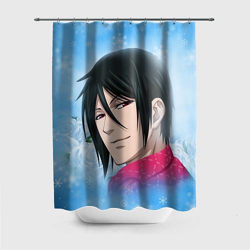 Шторка для ванной Зимний Дворецкий / 3D-принт – фото 1