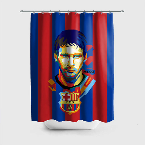 Шторка для ванной Lionel Messi / 3D-принт – фото 1