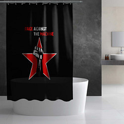 Шторка для душа Rage Against the Machine - star, цвет: 3D-принт — фото 2