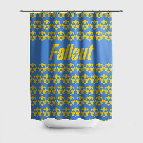 Шторка для ванной Fallout: Danger Radiation / 3D-принт – фото 1