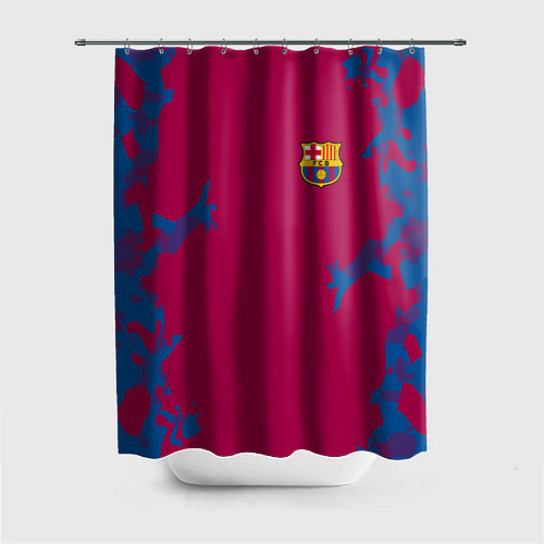 Шторка для ванной FC Barcelona: Purple Original / 3D-принт – фото 1