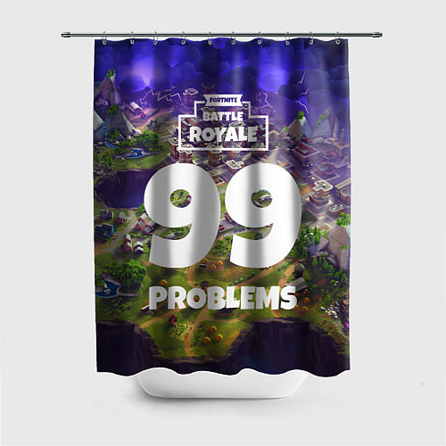 Шторка для ванной Fortnite: 99 Problems / 3D-принт – фото 1