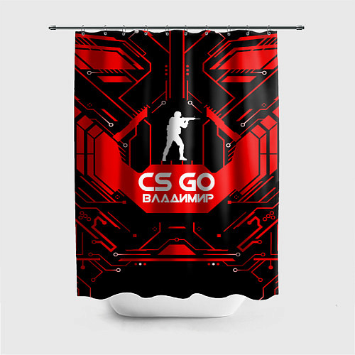 Шторка для ванной CS:GO - Владимир / 3D-принт – фото 1
