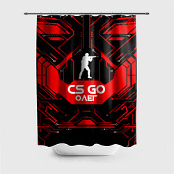 Шторка для душа CS:GO - Олег, цвет: 3D-принт
