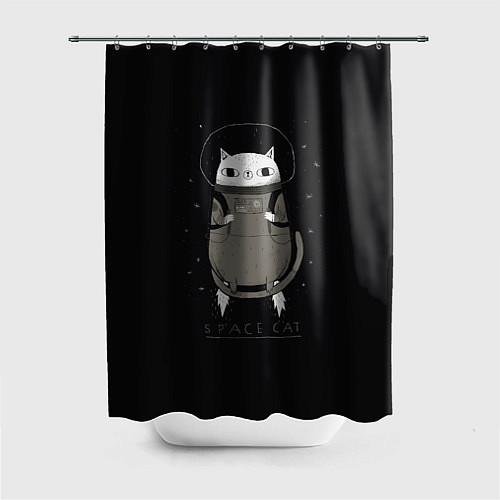 Шторка для ванной Space Cat / 3D-принт – фото 1