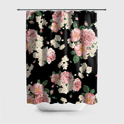 Шторка для ванной Floral Pattern