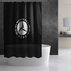 Шторка для душа Mercedes-Benz, цвет: 3D-принт — фото 2