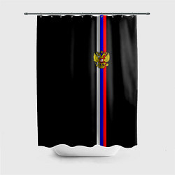 Шторка для душа Лента с гербом России, цвет: 3D-принт