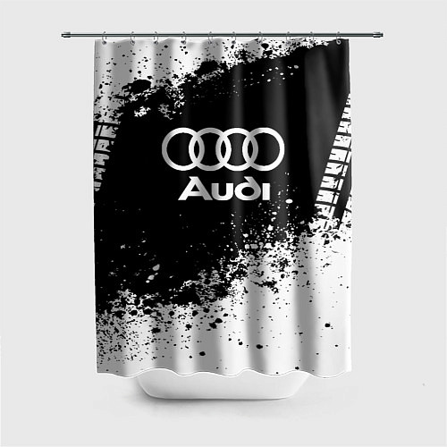 Шторка для ванной Audi: Black Spray / 3D-принт – фото 1