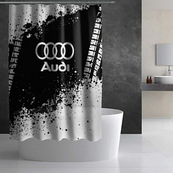 Шторка для душа Audi: Black Spray, цвет: 3D-принт — фото 2