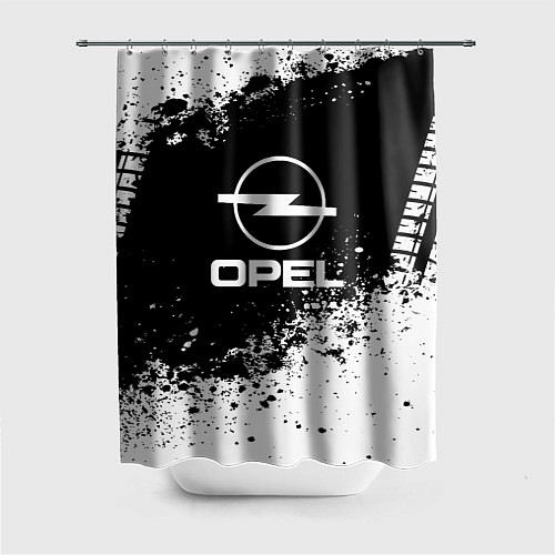 Шторка для ванной Opel: Black Spray / 3D-принт – фото 1