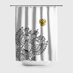Шторка для ванной Russia: White Edition