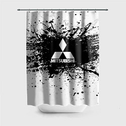 Шторка для душа Mitsubishi: Black Spray, цвет: 3D-принт